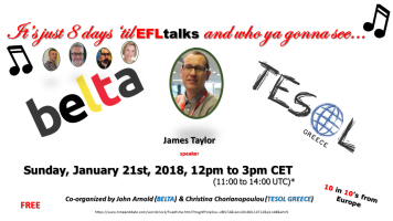 Joint EFL Talks Event with BELTA and TESOL Greece